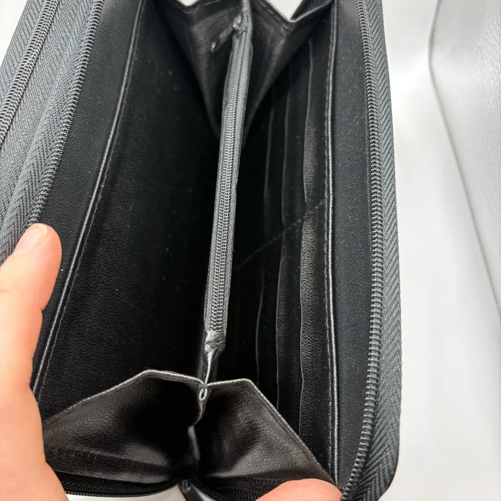 River Ridge Personal & Business Black Leather Organizer